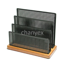 Wooden Base Letter Holder